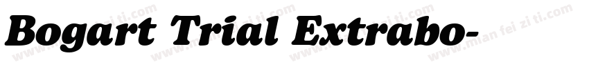 Bogart Trial Extrabo字体转换